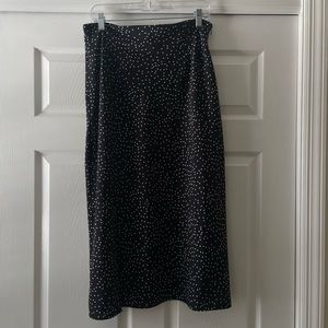 Polka Dot Midi Skirt